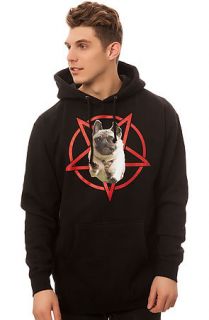 Flying Coffin Sweatshirt The Hell Hound Pug in Black