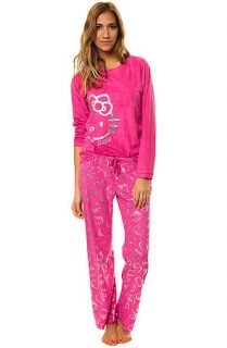 Hello Kitty Pajama Gift Set The Hot Pink PJ with Silver Foil Print in Pink