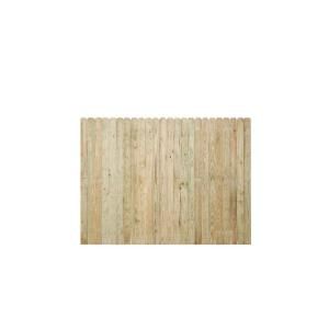 1/2 in. x 6 ft. x 8 ft. Pressure Treated Pine Dog Ear Fence Panel 148695
