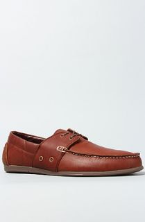 Gravis The Rieder Lace Boat Shoe in Deep Mahogany