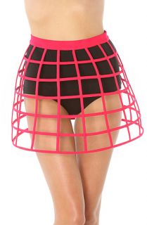 Blaque Market Skirt Cut Out 3D Skirt in Pink
