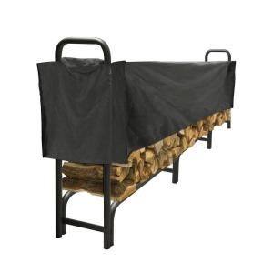 Pleasant Hearth 12 ft. Polyester Half Length Firewood Rack Cover LC6 12SC