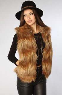 Jack BB Dakota The Erica Fur Vest in Brown