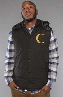 Crooks and Castles The Mens Quilted VestHi Luxe in Black