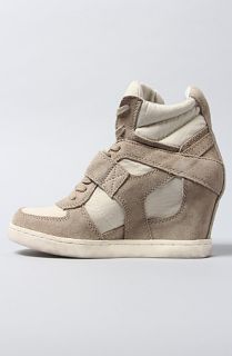 Ash Shoes sneaker suede wedge clay –