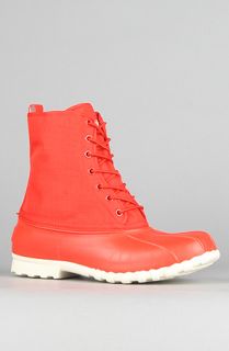 Native The Jimmy Duck Boot in Torch Red