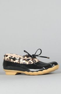 Sperry Top Sider The Cormorant Duck Boot in Black and Leopard