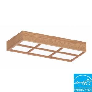 Aspects Decorative 2 Light Surface Mount Ceiling Oak Frame with Lattice  DISCONTINUED PKWL217R8