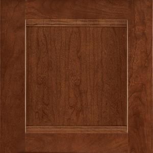 American Woodmark 14 1/2x14 9/16 in. Cabinet Door Sample in Del Ray Cherry Spice 99780
