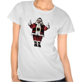 Santa Giving the Finger T Shirts
