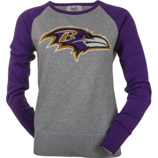 Baltimore Ravens Fan for Life Sweater G III Apparel Group Womens Fan Gear
