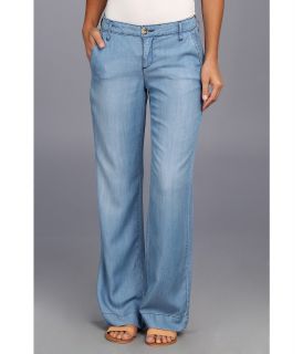 CJ by Cookie Johnson Pure Chambray Wide Leg Trouser in Yvonne Womens Casual Pants (Blue)