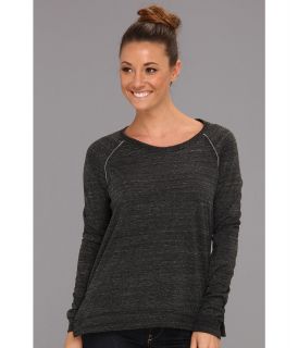 Alternative Apparel Locker Room Pullover Womens Long Sleeve Pullover (Black)