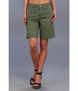 NYDJ Hadley Short Sanded Twill Womens Shorts (Green)
