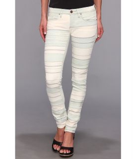 Blank NYC Spray On Skinny in Blue w/ Detail Womens Casual Pants (White)