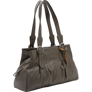 Ava Leather Tote Charcoal   FranklinCoveyBusiness Ladies