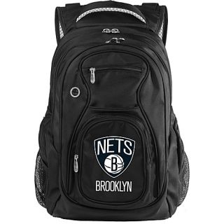 NBA Brooklyn Nets 19 Laptop Backpack Black   Denco Sports