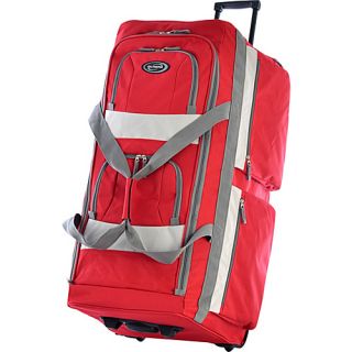 Eight Pocket 33 Rolling Duffel   Red