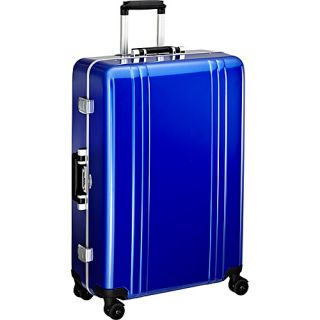 Classic Polycarbonate 28 4 Wheel Spinner Travel Case Blue   Ze