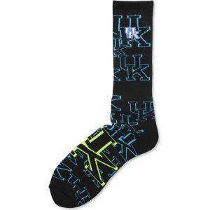 Kentucky Wildcats For Bare Feet Neon Repeat Crew Sock