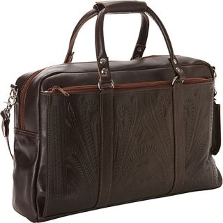 Tote Brief Brown   Ropin West Non Wheeled Business Cases