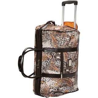 Leopard 20 Rolling Duffle Paisley Leopard   Adrienne Vittad