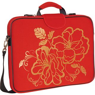 15.6 Laptop Sleeve Red Camellia   Laurex Laptop Sleeves