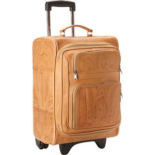 17 Upright Roller Bag Natural   Ropin West Small Rolling Luggage