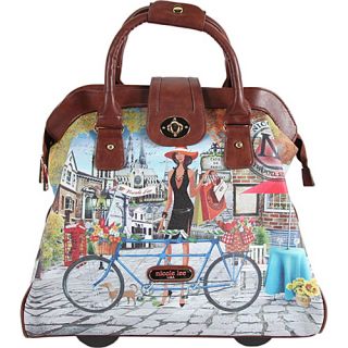 Cheri Rolling Business Tote, Special Print Edition Bicycle   Nicole L