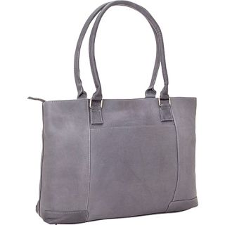 Womens Laptop Tote Gray   Le Donne Leather Ladies Business