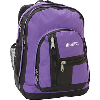 Double Compartment Backpack Dark Purple / Black   Everest School & Day H