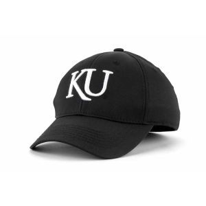 Kansas Jayhawks Top of the World NCAA Blacktel Stretch Fitted Cap