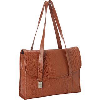 Belize Computer Handbag Brown Crocodile   ClaireChase Ladies Busine