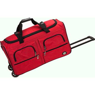 Voyage 2 30 Rolling Duffel Red   Rockland Luggage Large Rollin
