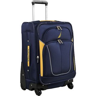 Galley 20 Spinner Suitcase Navy/yellow/silver   Nautica Small Rolling L