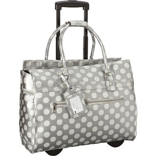 Polka Dot Laptop Roller Brief Grey   Cabrelli Ladies Business