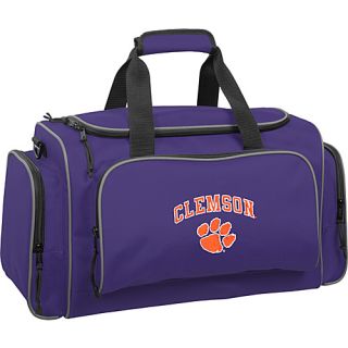 Clemson University Tigers 21 Collegiate Duffel Purple   Wally Bags T