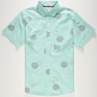 Mod Dots Mens Shirt Mint In Sizes X Large, Small, Medium, Large For Men 2