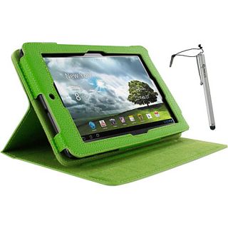 Asus MeMO Pad 7   Dual View Folio Case w/ Stylus Green   rooCASE Laptop
