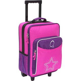O3 Kids Star 16 Upright Carry On Purple Pink Bling Rhinestone Star   Ob