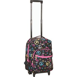 Roadster 17 Rolling Backpack Peace   Rockland Luggage Wheeled