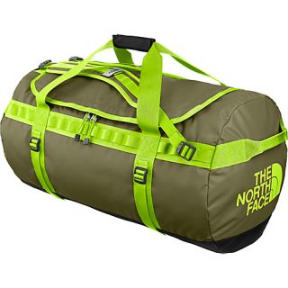 Base Camp Duffel Large Burnt Olive Green/Safety Green   The North