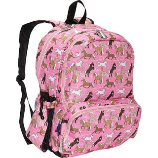 Megapak Backpack Horses in Pink   Wildkin School & Day Hiking Backpacks