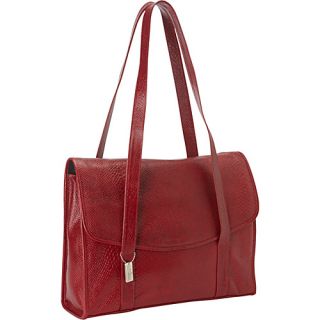 Belize Computer Handbag Red Crocodile   ClaireChase Ladies Business