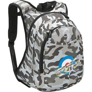 O3 Kids Pre School Plane Backpack with Integrated Lunch Cooler Camo Airp