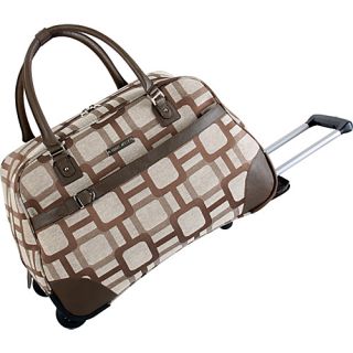 Super Sign 20 Wheeled Bowler Brown/Tan   Nine West Luggage Wh