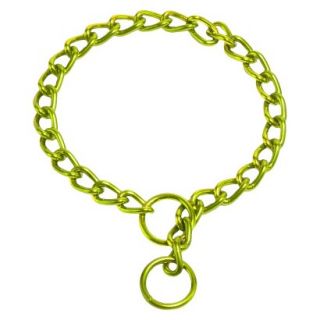 Platinum Pets Coated Chain Training Collar   Corona Lime (20 x 4mm)
