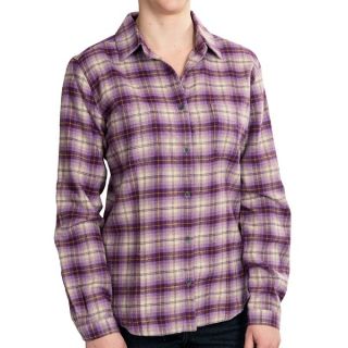 Woolrich Pemberton II Cotton Flannel Shirt   Long Sleeve (For Women)   DARK RUBY MULTI (L )