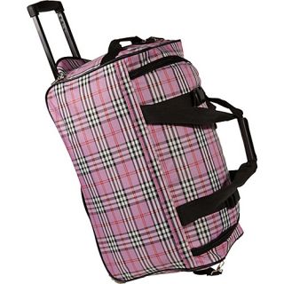 22 Rolling Duffle Bag Pink Cross   Rockland Luggage Small Roll