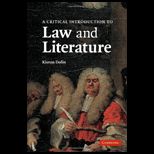 Critical Introduction to Law and Lierature